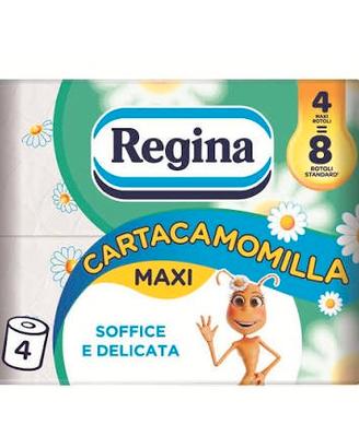 120 rotoli carta igienica Regina alla camomilla 