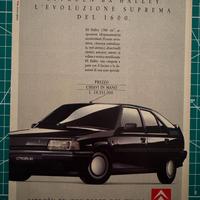 Pubblicità Citroën BX Halley 1991 vintage