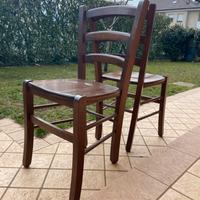 6 sedie in legno massello