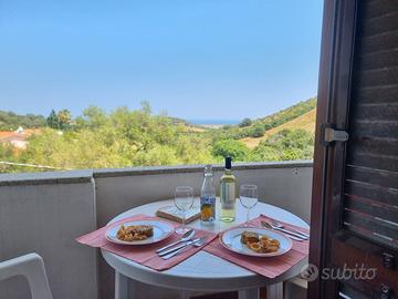 Vista mare stagione invernale