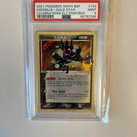 Pokemon carta greninja gold star celebration psa9 