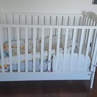 lettino culla 60x120 legno cancello 