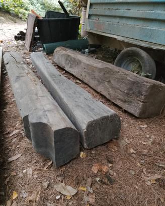 travi in legno per davanzale caminetto o altro