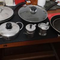 SET(7pz+4cop.)Pad.Antiaderenti-Casseruola-PentINOX