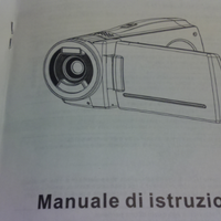Accessori e manuale di istruzioni per videocamera