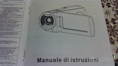 Accessori e manuale di istruzioni per videocamera