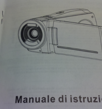 Accessori e manuale di istruzioni per videocamera