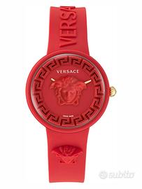 Versace Medusa Pop Watch Rosso Set esclusivo Nuovo