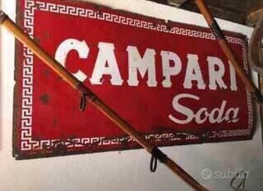 Tabella / Insegna -CAMPARI SODA- ORIGINALE