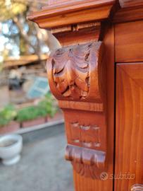 comodino legno massello