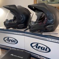 Coppia caschi Arai Tour X-5 Frost Black+Interfono