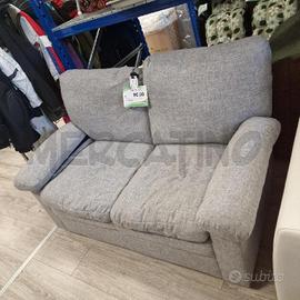 DIVANETTO 2 POSTI TESSUTO GRIGIO
