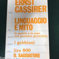 Ernst Cassirer Linguaggio e mito