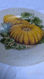 piatto decorativo autunnale 