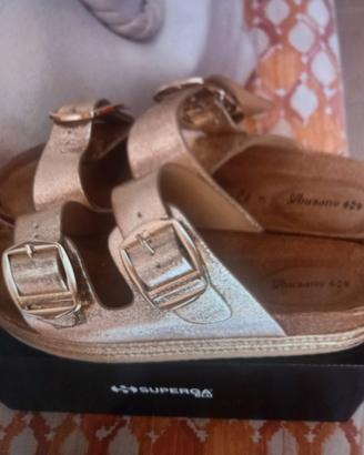 sandali ciabatte nuove  Superga donna Oro N° 41