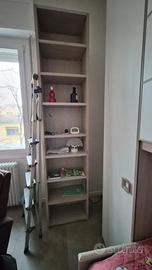 scaffale libreria legno 8 ripiani 