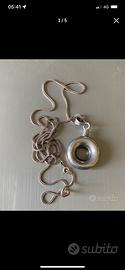 Collana e ciondolo messicani in argento anni 70