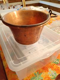 paiolo in rame antico 