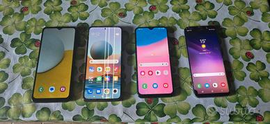 Lotto 4 Smartphone Samsung + Redmi - Funzionanti -