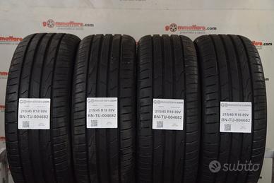 4 pneumatici hankook 215/45 r18 89v tu4682