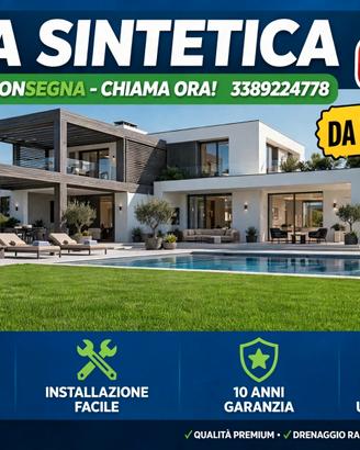 erba sintetica super resistente su misura 