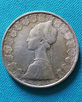 500 lire argento caravelle dante