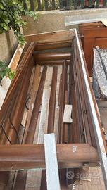 5 porte in legno + 5 telai