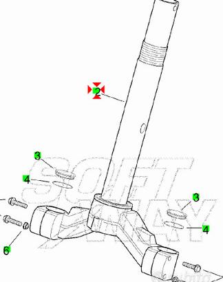 -Piastra forcella inferiore Scarabeo 125 AP8123904