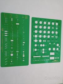 2 stencil "impianti elettrici "