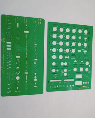 2 stencil "impianti elettrici "