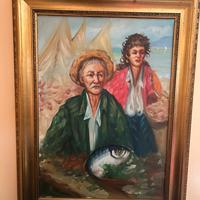 Quadro con cornice in legno