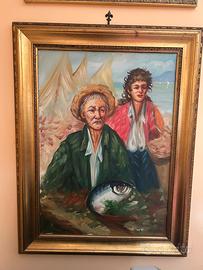 Quadro con cornice in legno