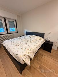 Letto Malm Ikea con comodini