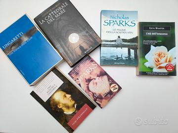 Libro libri vari romanzo romanzi rosa stock