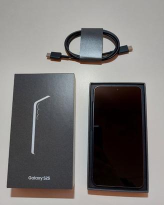 Samsung Galaxy S25 256gb nero + cover originale