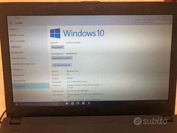 Portatile i7 Asus 8 gb di memoria Ram e SSD 250gb