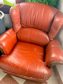 Poltrona in Pelle Vintage