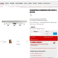 Kit scorrevole invisibile Wurth 900mm - 80kg