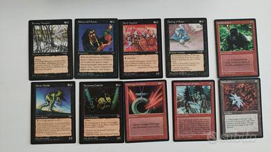 Magic MTG grande lotto vintage 670+ carte anni ’90