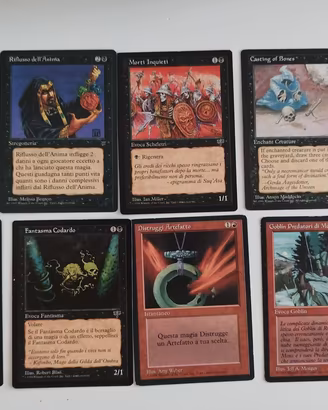 Magic MTG grande lotto vintage 670+ carte anni ’90