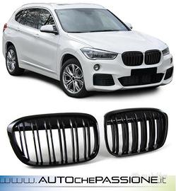 Griglie Nere per Bmw X1 F48 2015 2019