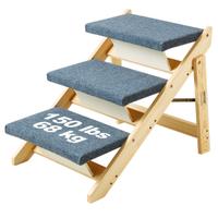 Scale Animali Domestici in Legno 3 Gradini 68 kg