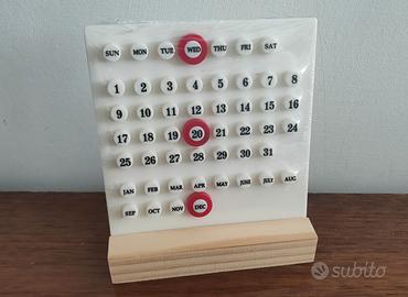 Calendario vintage da scrivania.