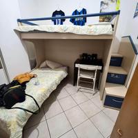 Letto a soppalco con secondo letto