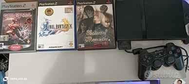 PlayStation 2 Slim rigenerata + 3 giochi originali