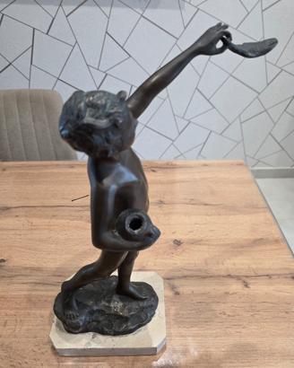 statua in bronzo firmata de martino