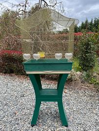 Gabbia uccelli con rialzo