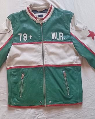 Giacca in pelle tricolore DIESEL tg. L Uomo