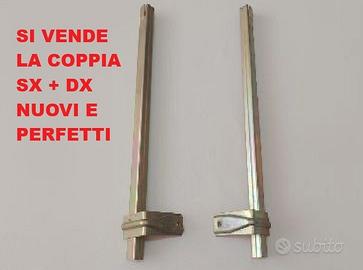 COPPIA SUPPORTI VERTICALI VETRO SCENDETE SX E DX F