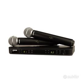 microfoni Shure wireless BLX 288E M 17 SM 58